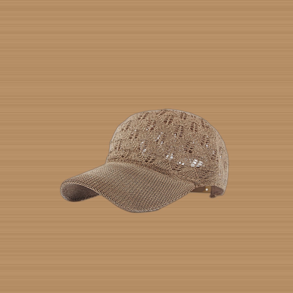 Women's Single-color Knitted Mesh Reversible Casual Baseball