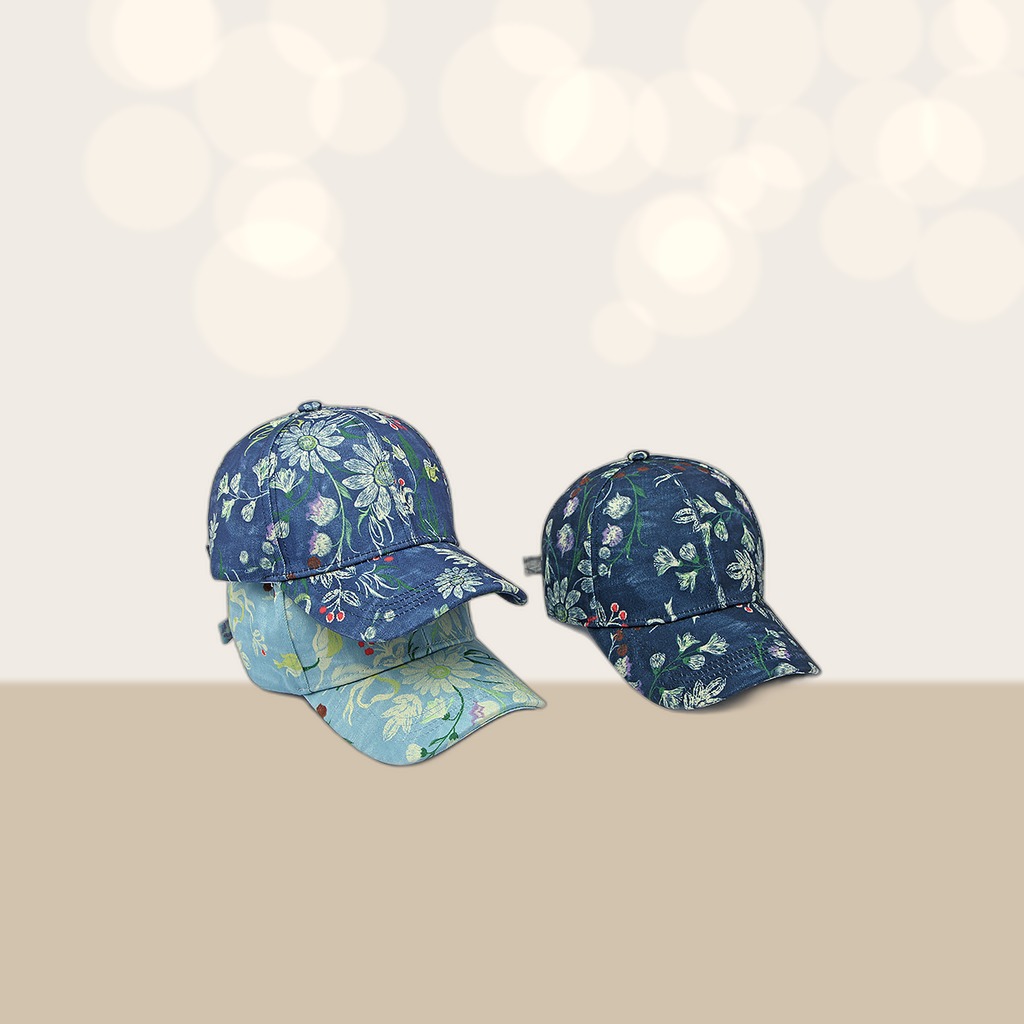 Floral Print Baseball Cap