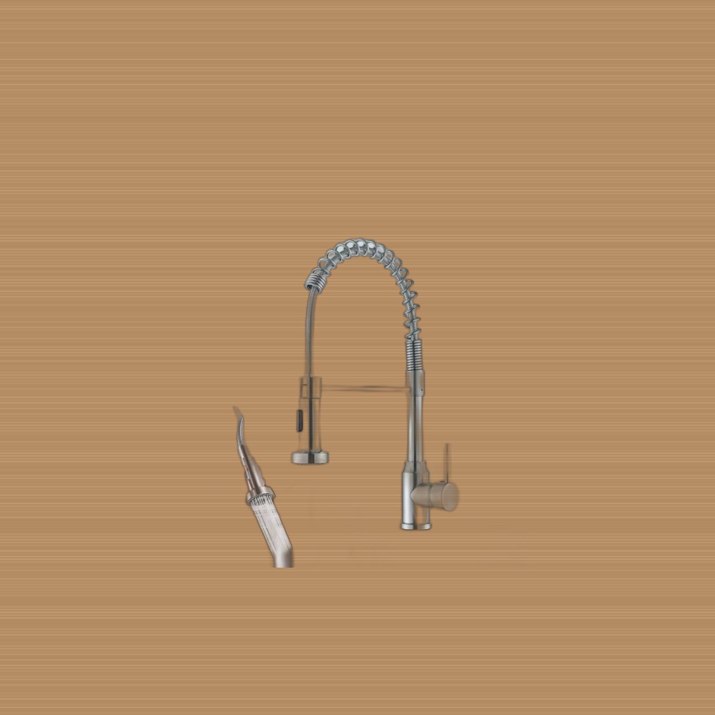 Pull-Out Kitchen Faucet (Silver)