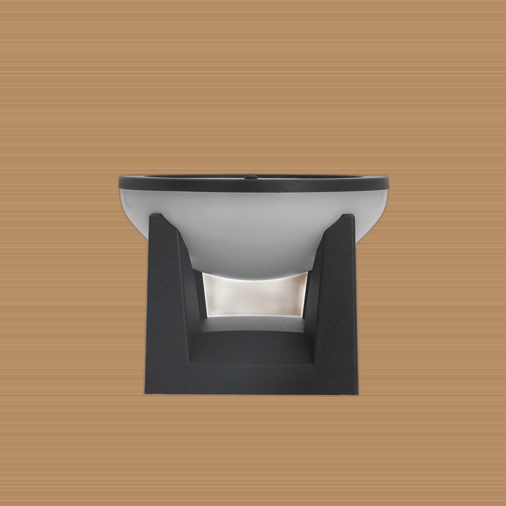 Solar Post Light Outdoor Column Pillar Lamp Y140 Round