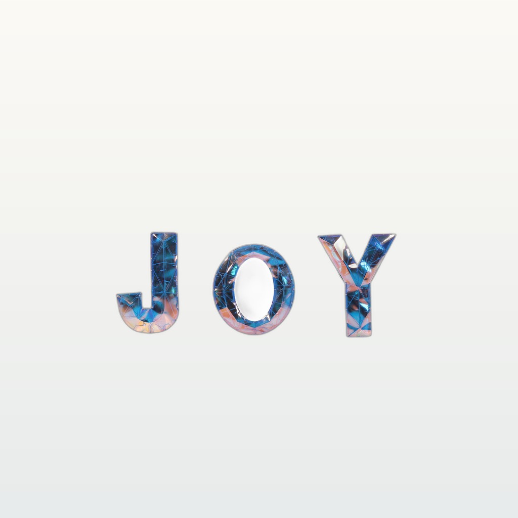 3 Piece Outdoor Xmas Decor Letters LED Lighted Prism Holiday