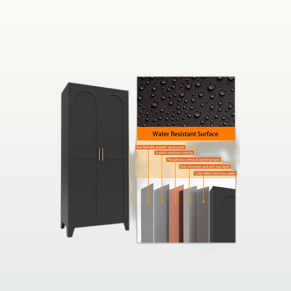 61 2 Shapely Doors Cabinet, Metal Storage Cabinet With Doors