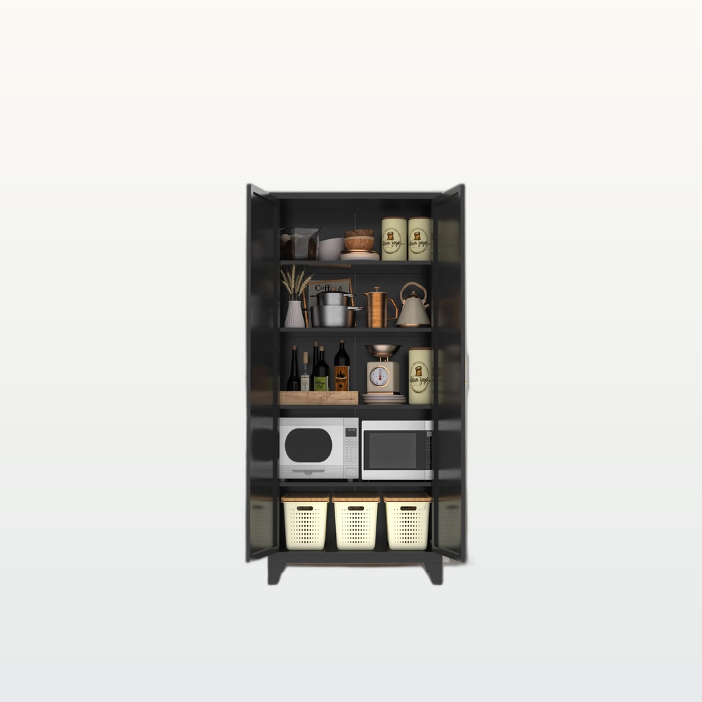 71 2 Shapely Doors Cabinet, Metal Storage Cabinet With Doors