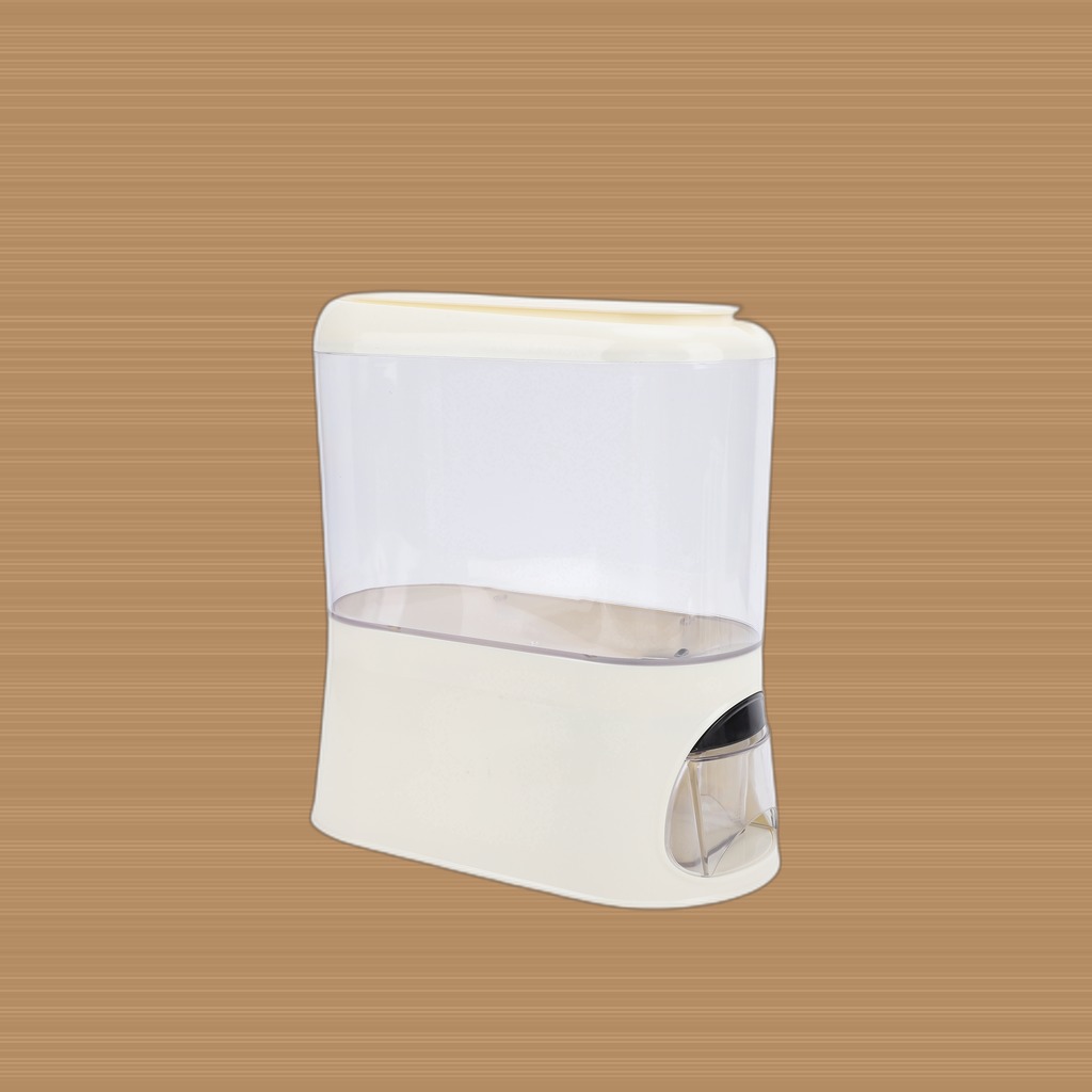 Rice Dispenser With Cup PP Sealed Clear Dry Food Storage