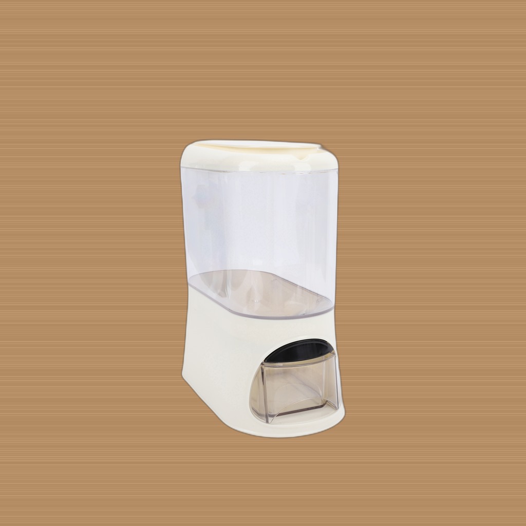 Rice Dispenser With Cup PP Sealed Clear Dry Food Storage