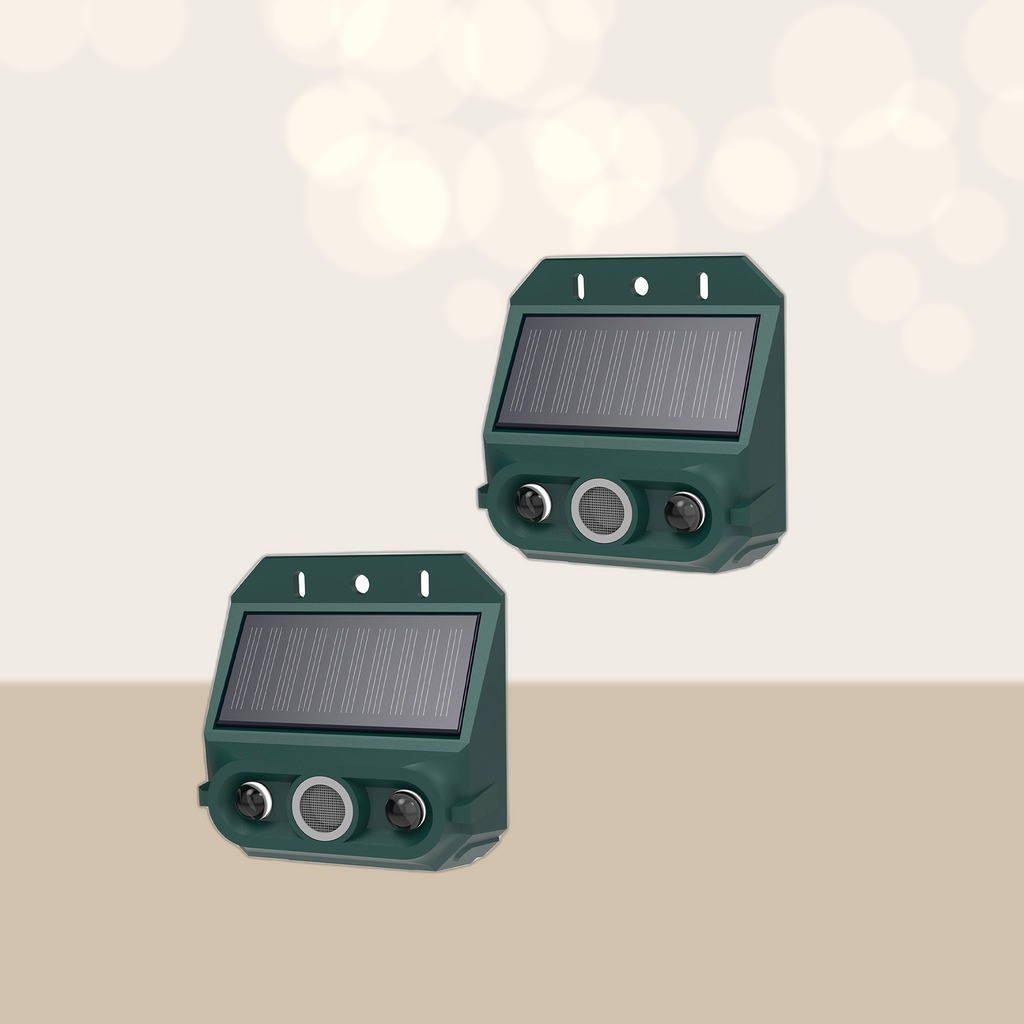 Solar Motion Sensor Alarm Animal Repeller With Strobe Light