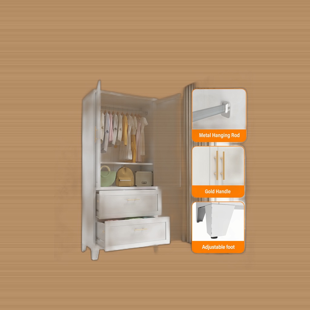 Tall Metal Wardrobe Cabinet