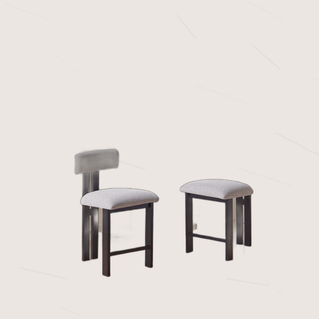 26.5 Stylish Round Stools With Low Back - Comfortable