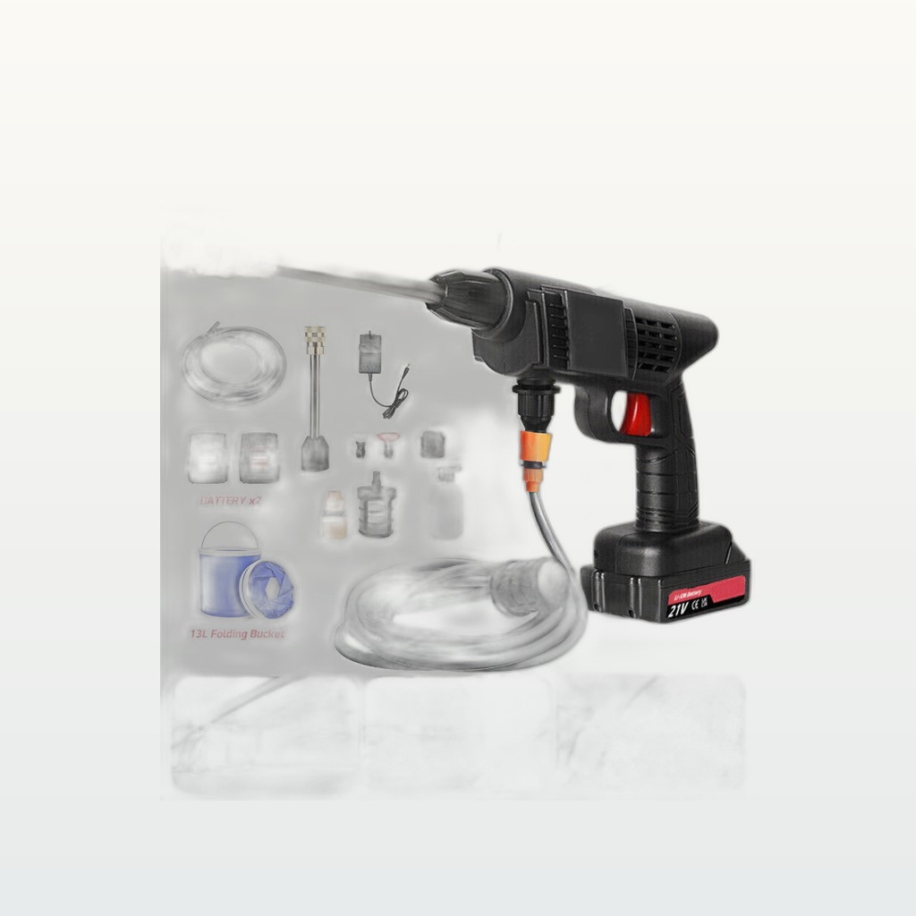 2 Battery Portable Cordless Car High Pressure Washer Jet