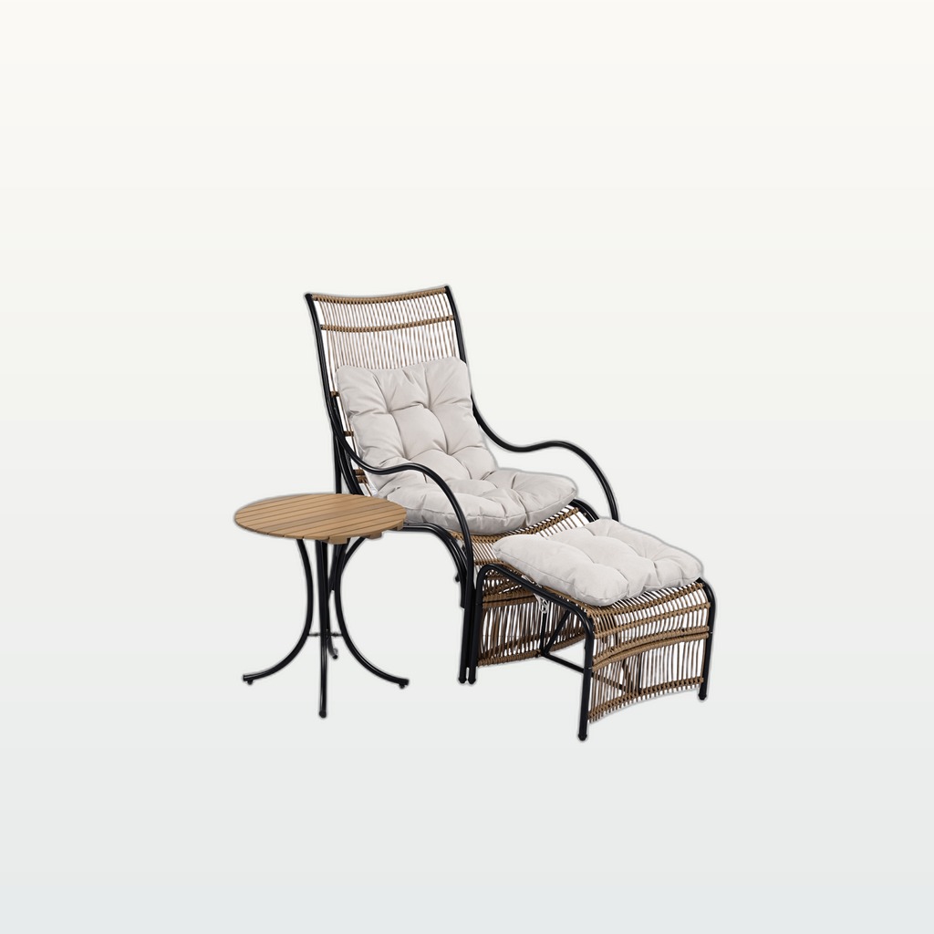 3-Piece Wicker Patio Set