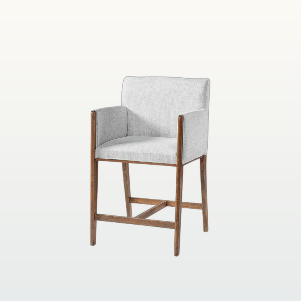 24 Seat Height Upholstered Counter Stools With Arms For