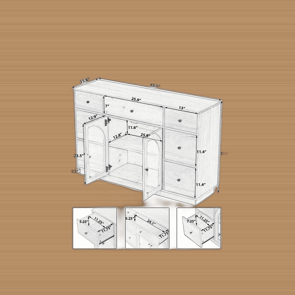 Large Storage Cabinet (Dark Brown)