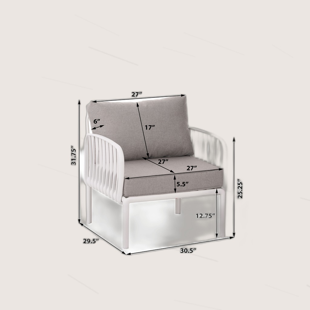 9 Piece Patio Conversation Sets, Modern Outdoor Patio