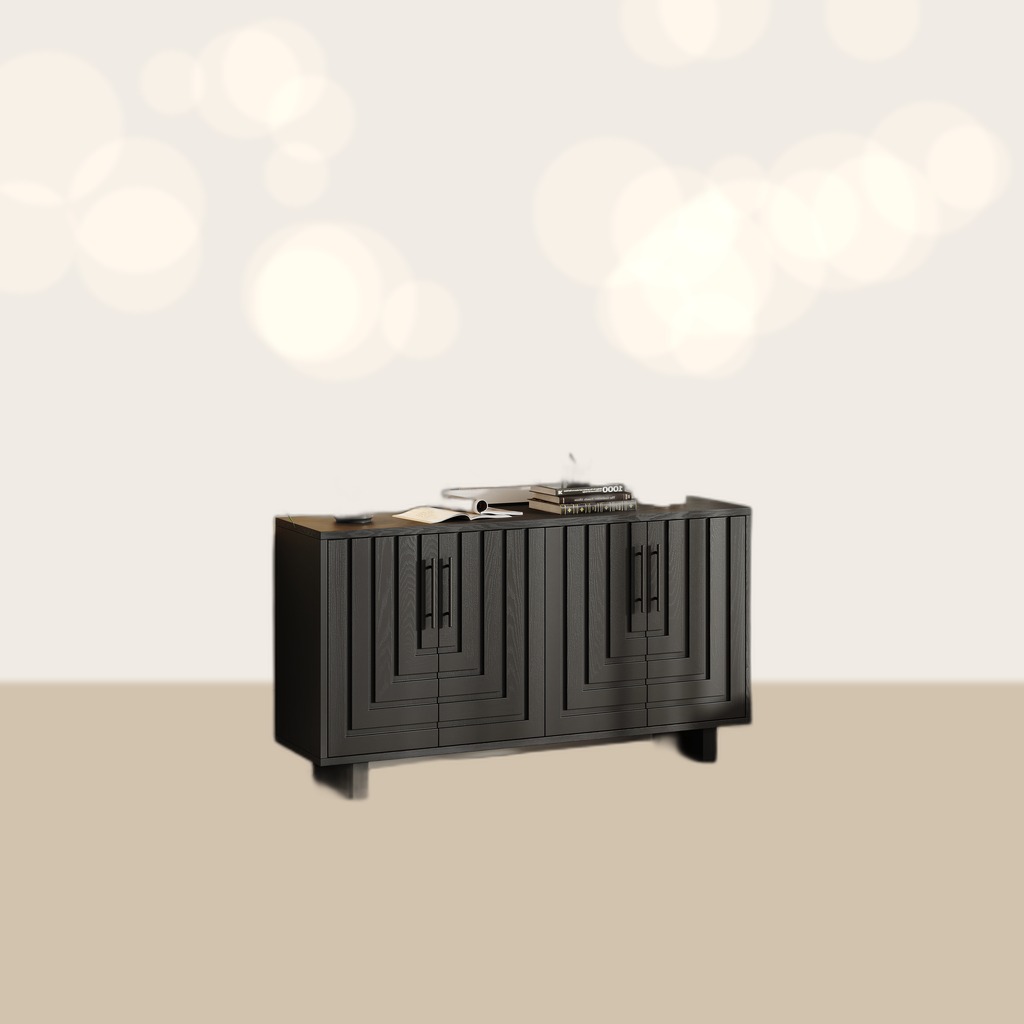 Modern Sideboard, 59x15.75x32.5 Storage Cabinet With 4