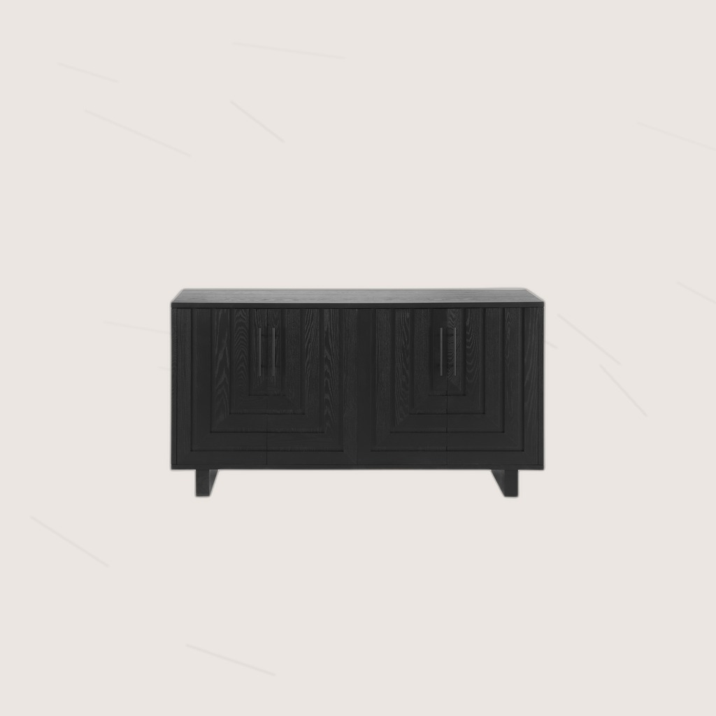 Modern Sideboard, 59x15.75x32.5 Storage Cabinet With 4