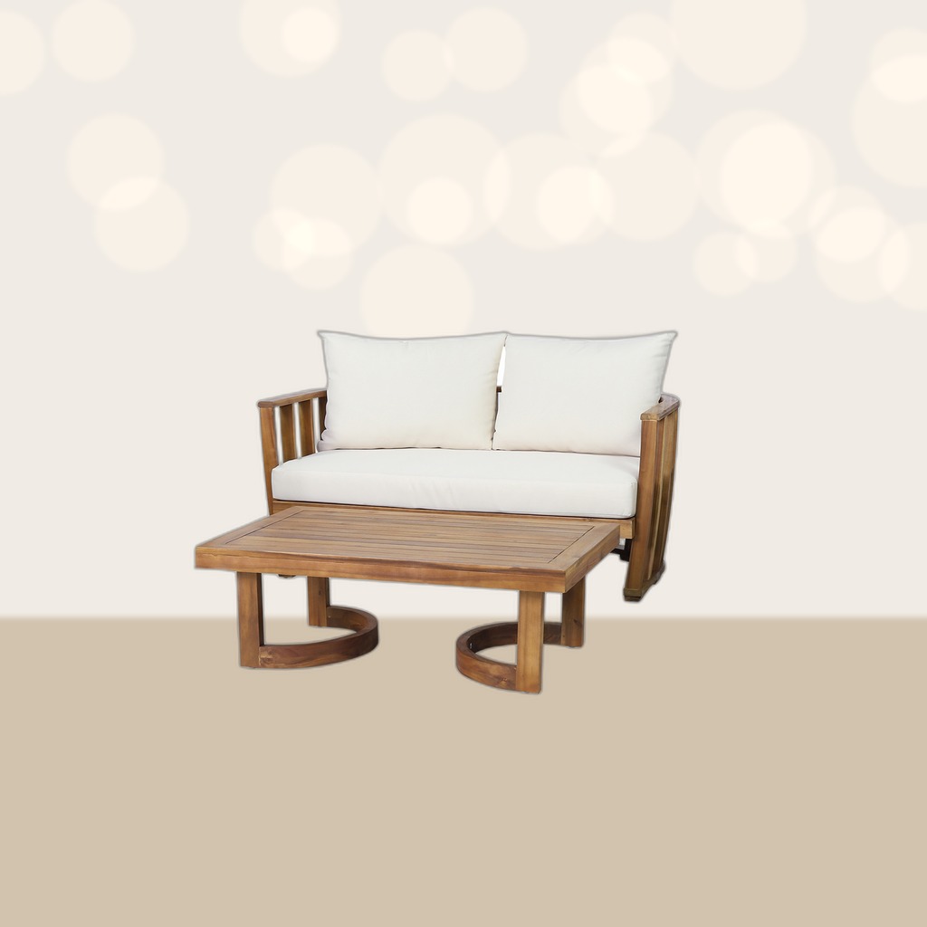 Acacia Loveseat & Coffee Table Set