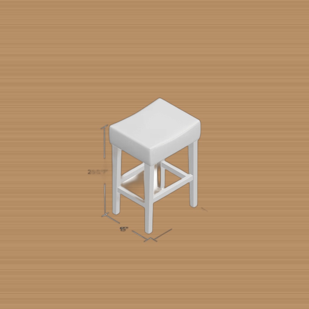 Faux Leather Counter Stools, Set of 2