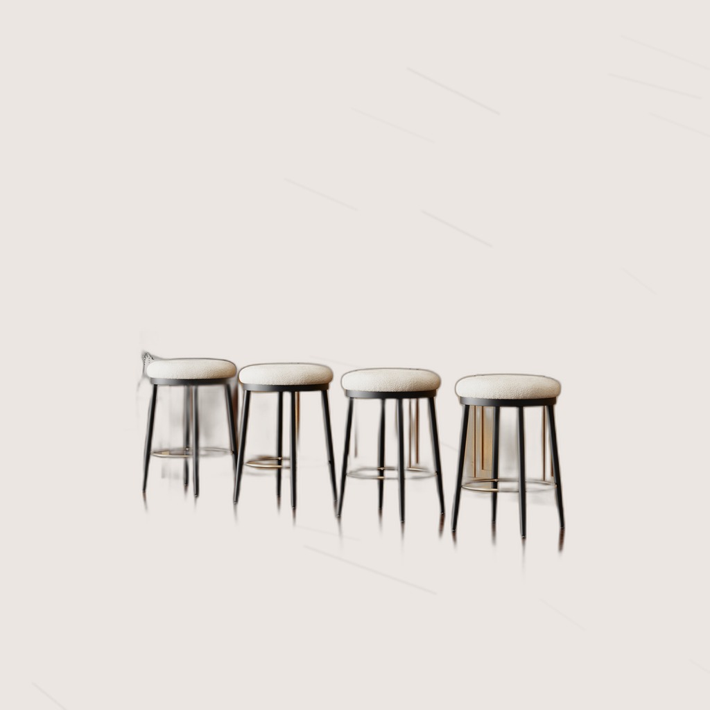 White Counter Stools (Set of 4)