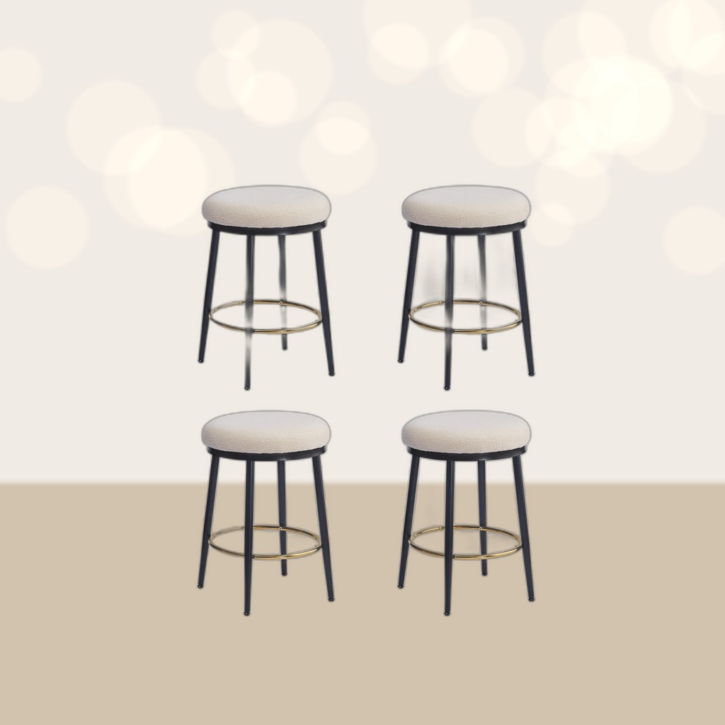 White Counter Stools (Set of 4)