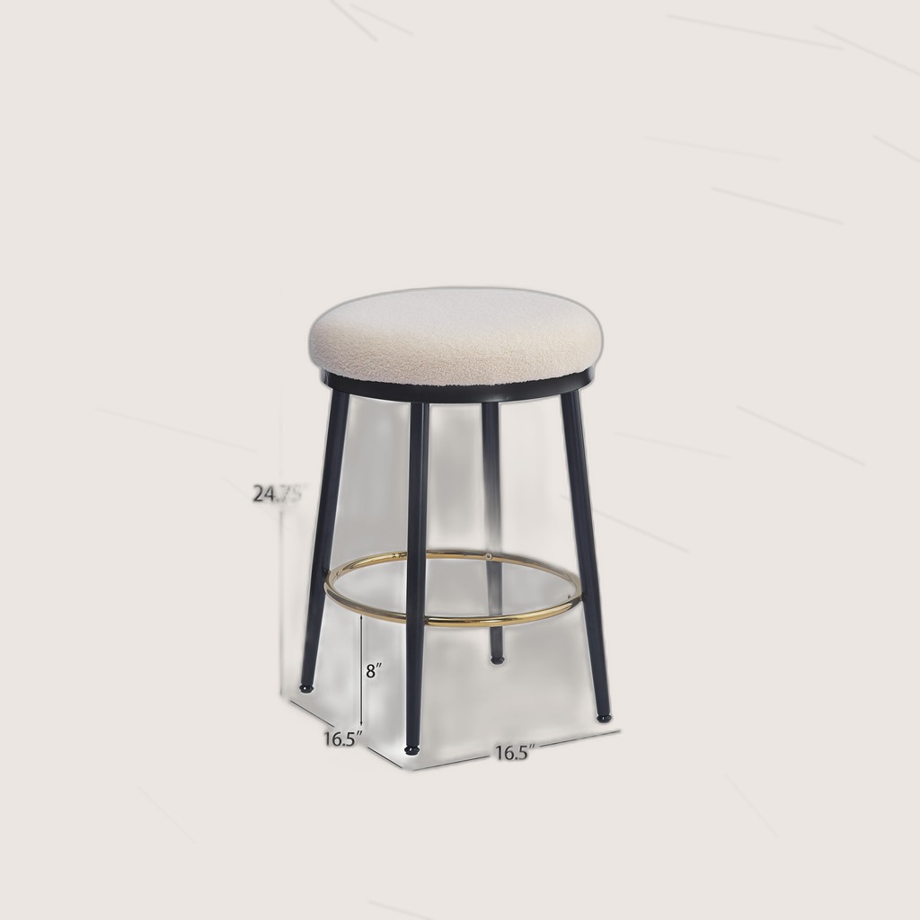 White Counter Stools (Set of 4)