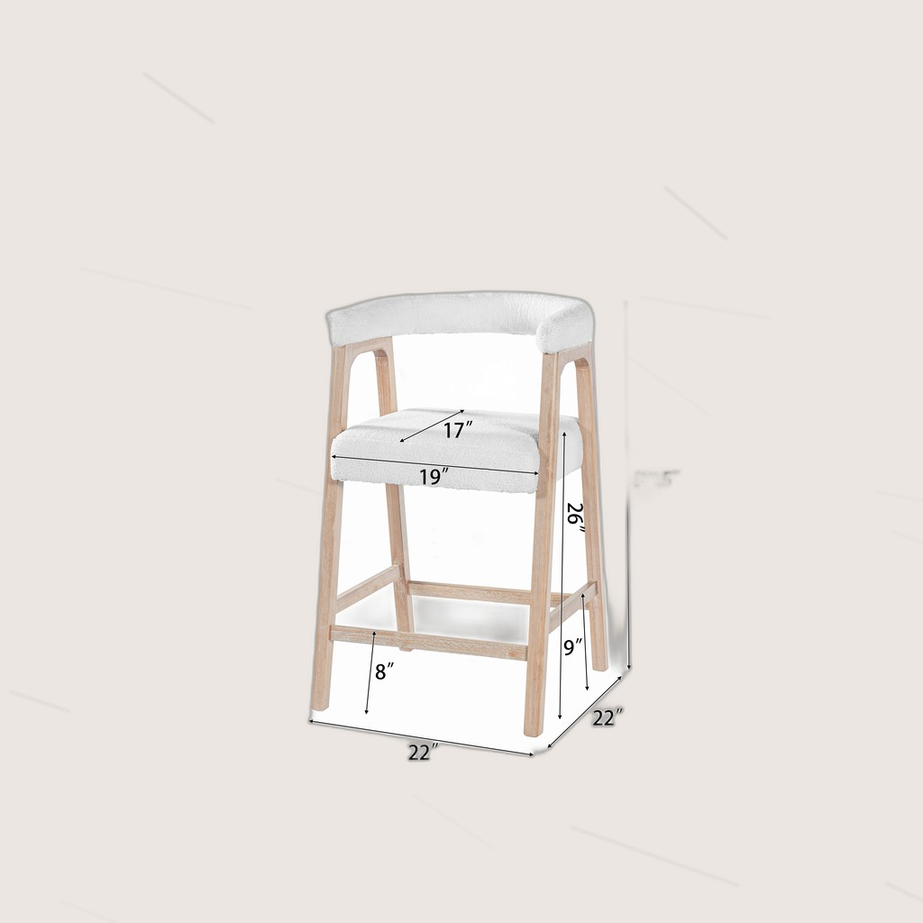26 Seat Height Bar Stools With Back, Comfortable Counter