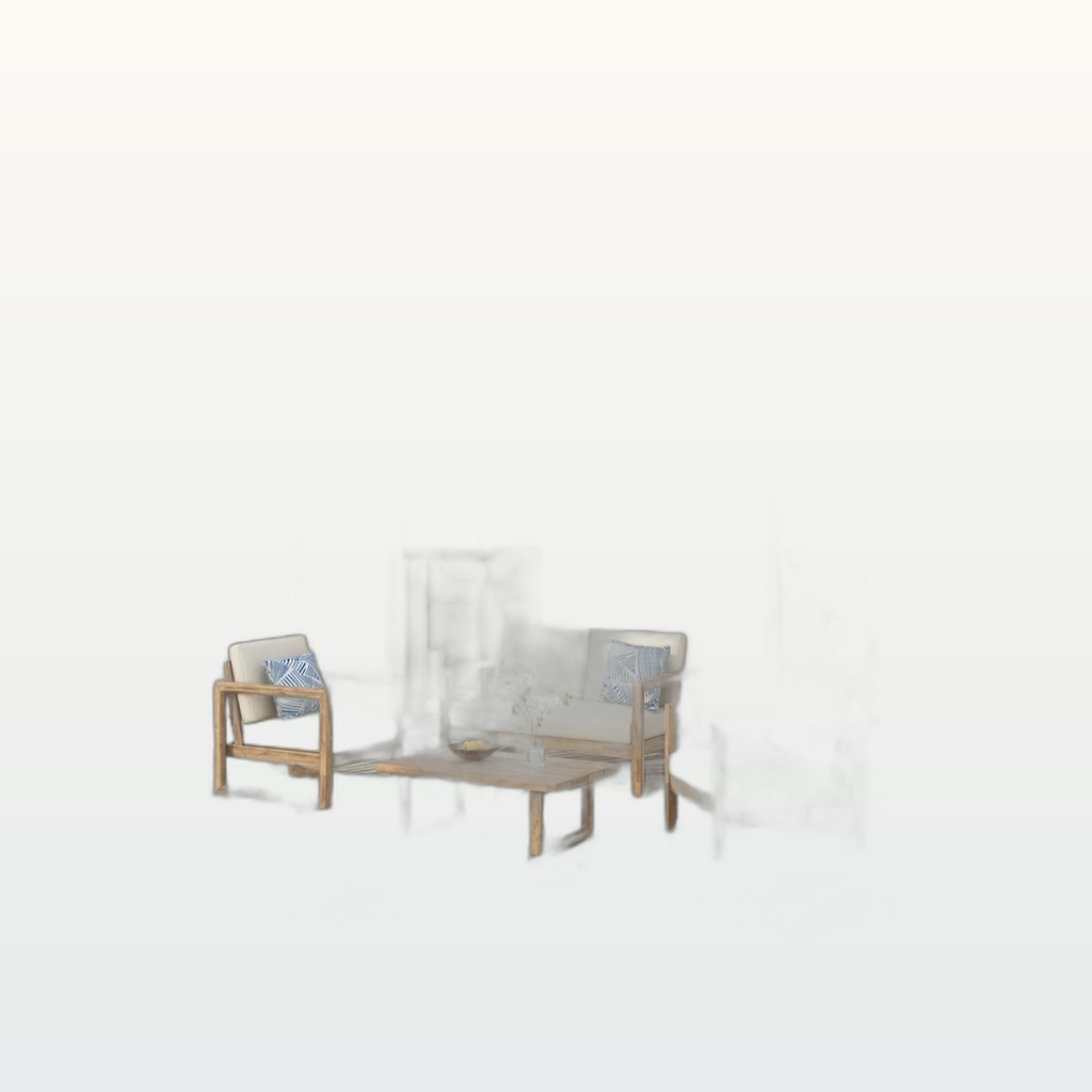 4-Piece Acacia Patio Set