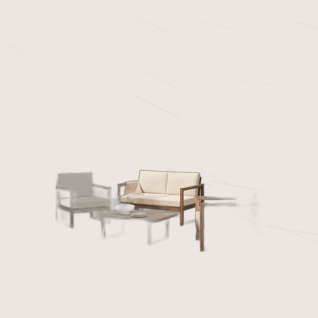 4-Piece Acacia Patio Set