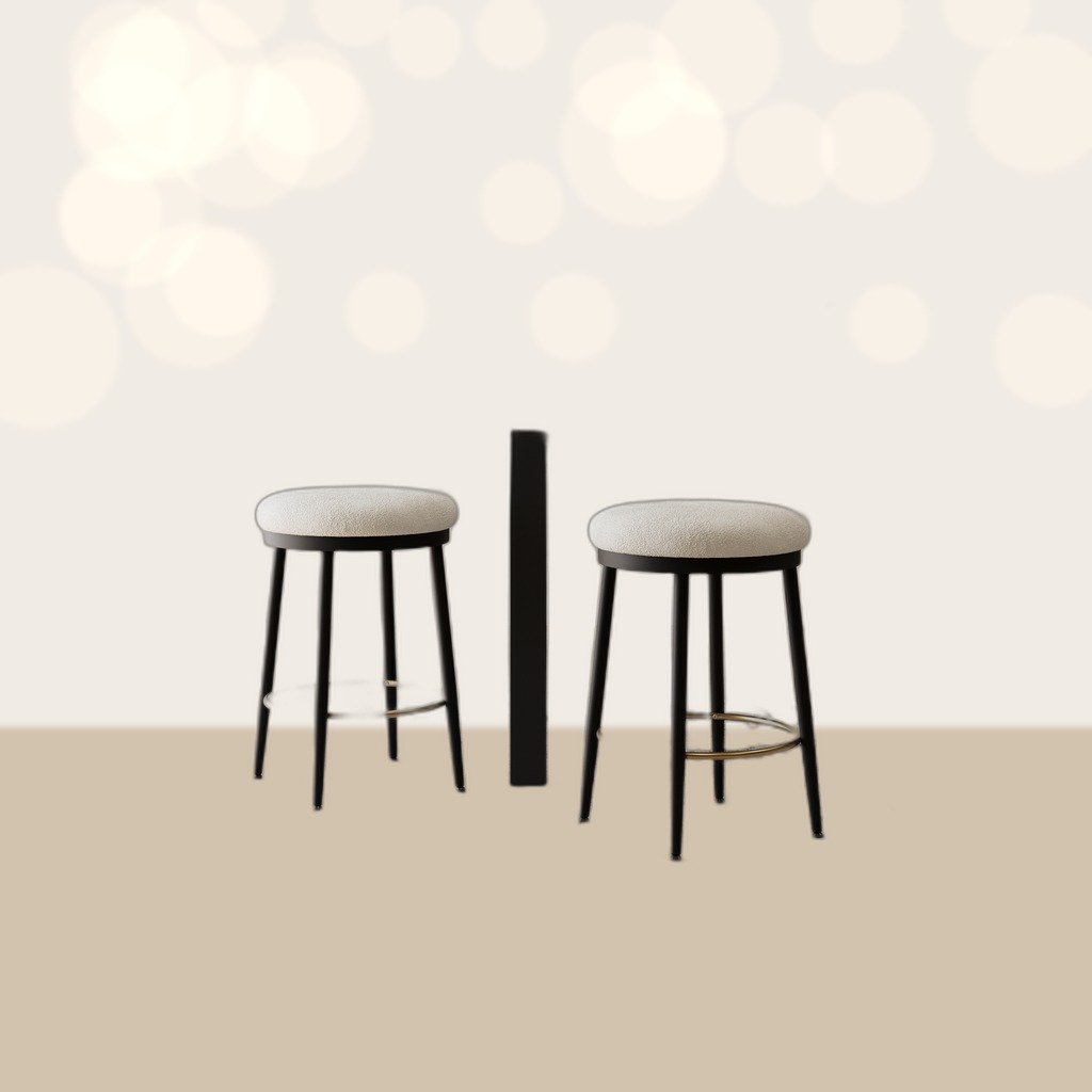 24.75 Modern Counter Stools Set Of 2,White Counter Stools