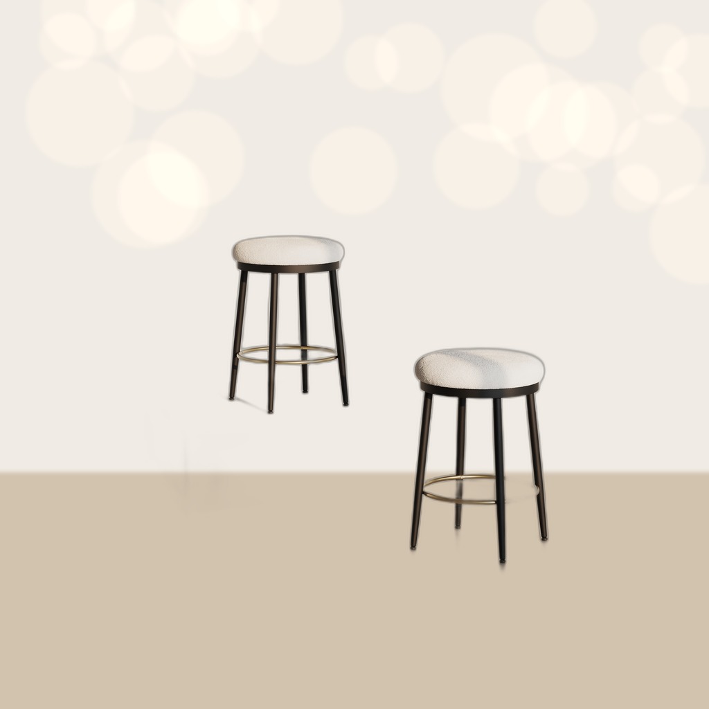 24.75 Modern Counter Stools Set Of 2,White Counter Stools