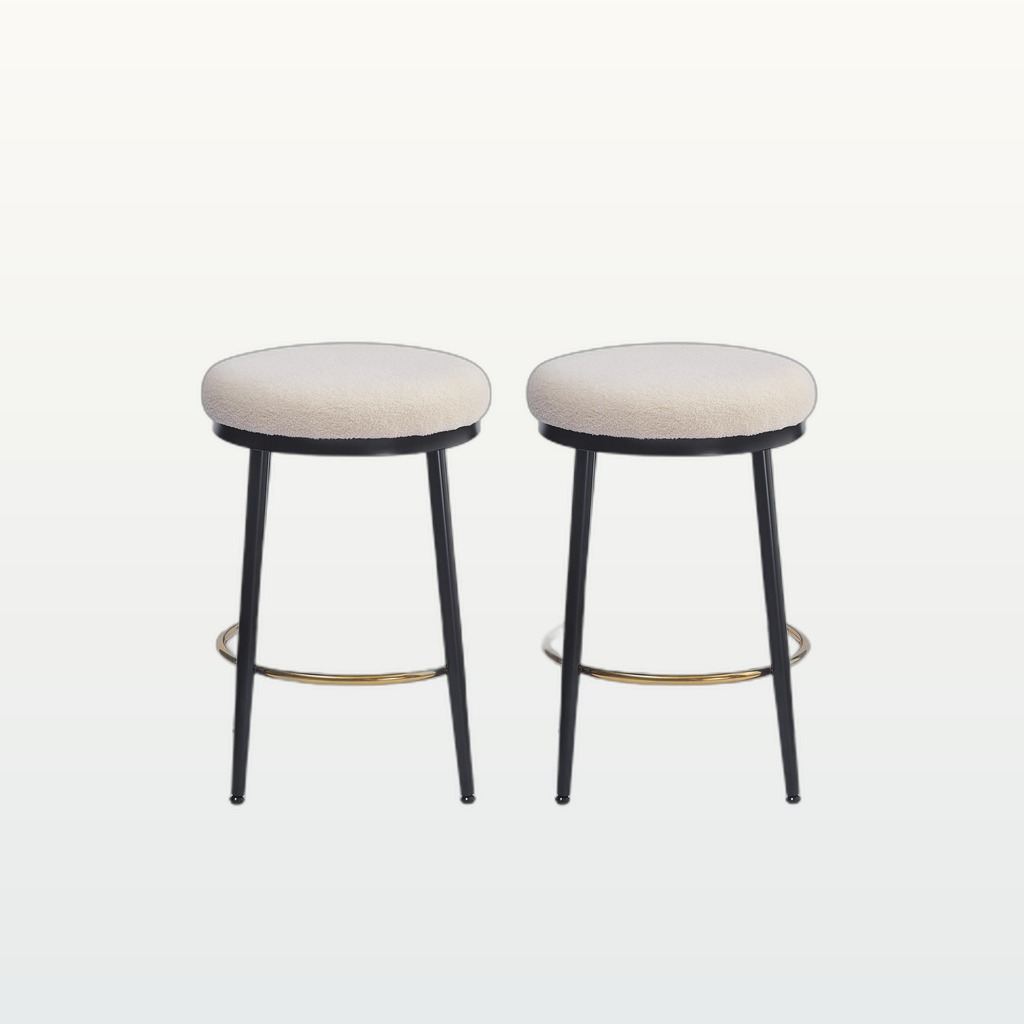 24.75 Modern Counter Stools Set Of 2,White Counter Stools