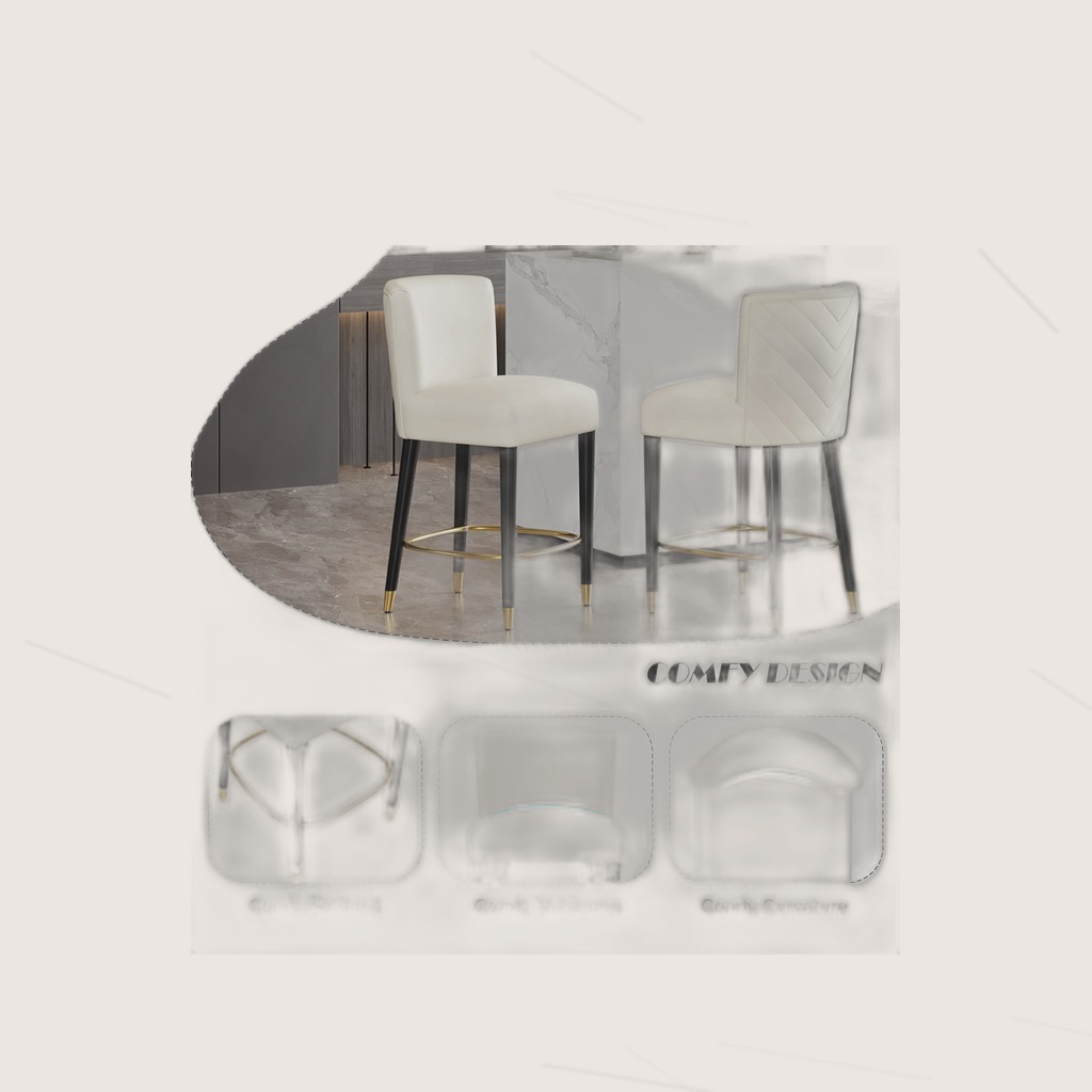27inch-counterstool, Modern Design With A Smooth, Light