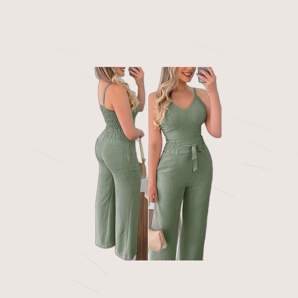 Cami Top and Wide-Leg Pants Set