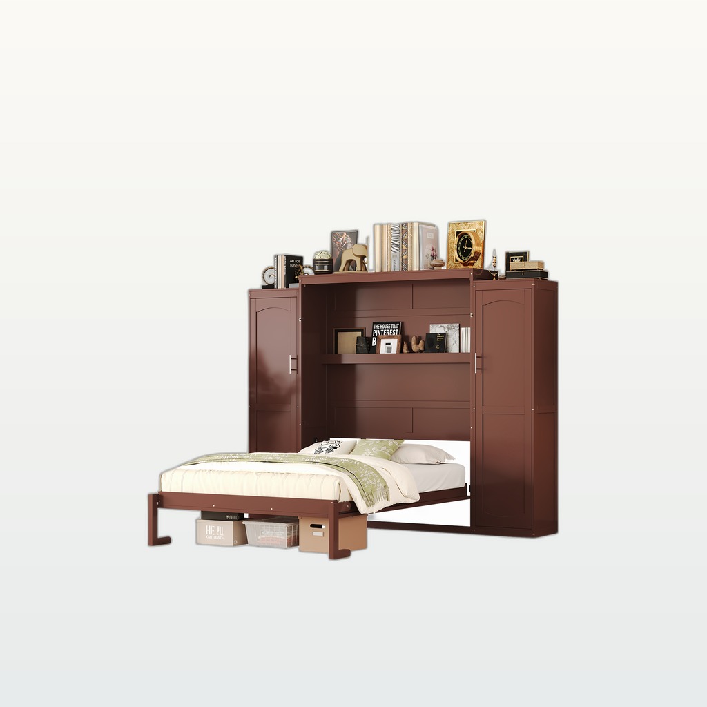 Full Murphy Bed with Wardrobes