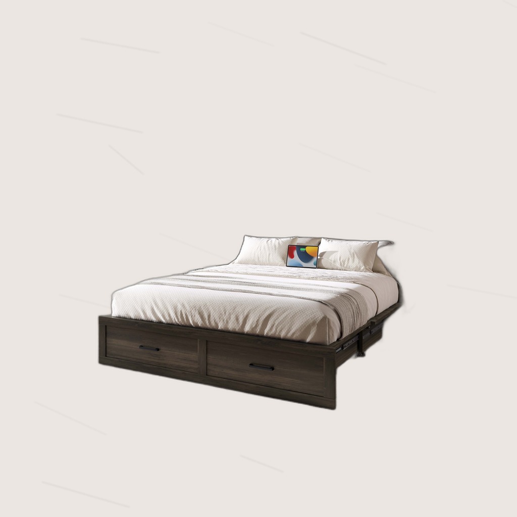 Queen Murphy Bed with Charging Station