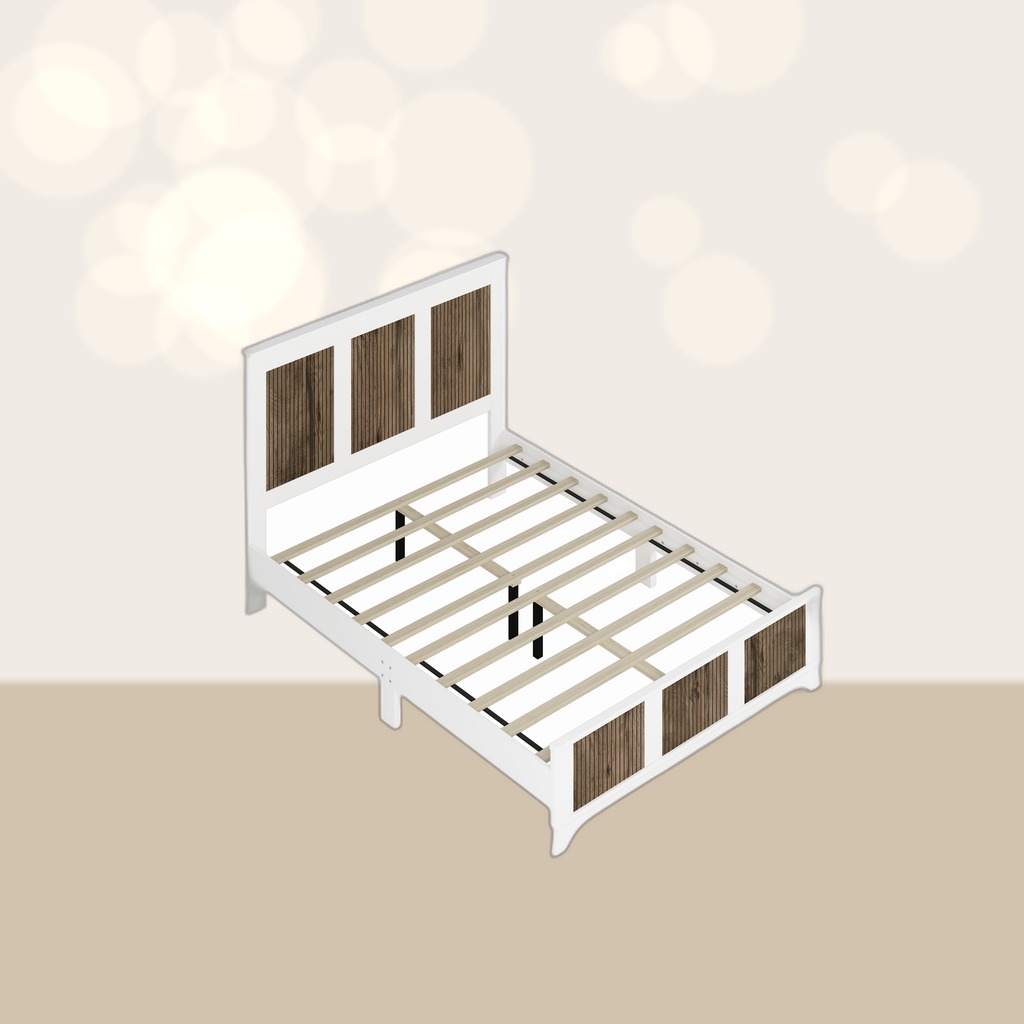 Farmhouse Wooden Queen Bed