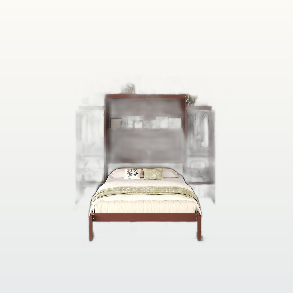 Queen Murphy Wall Bed with Wardrobes