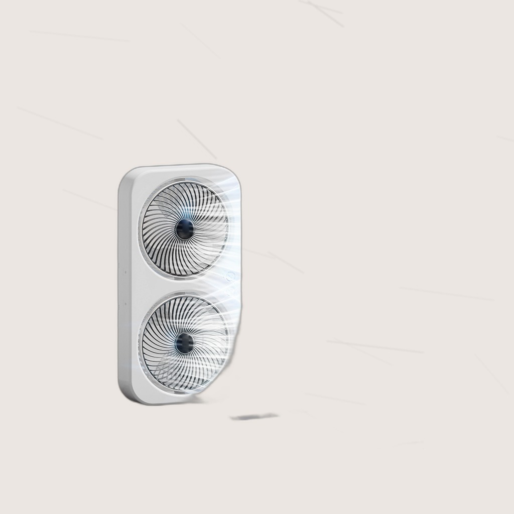 Tabletop Dual Fan USB Rechargeable Silent Air Circulation