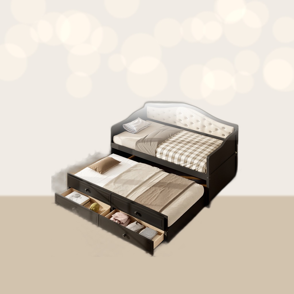 Twin Daybed with Trundle and Drawers