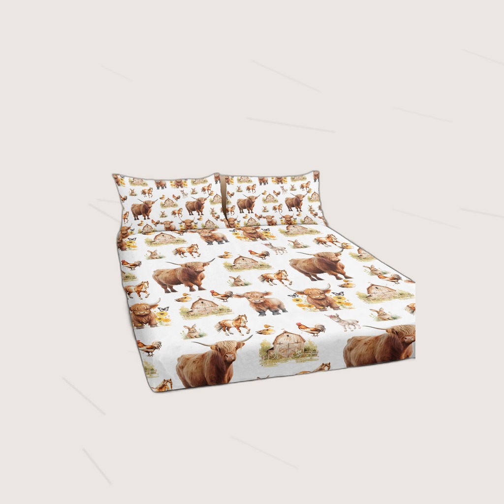 3pcs Little Cow And Duck Pet Theme Children's Fun Style