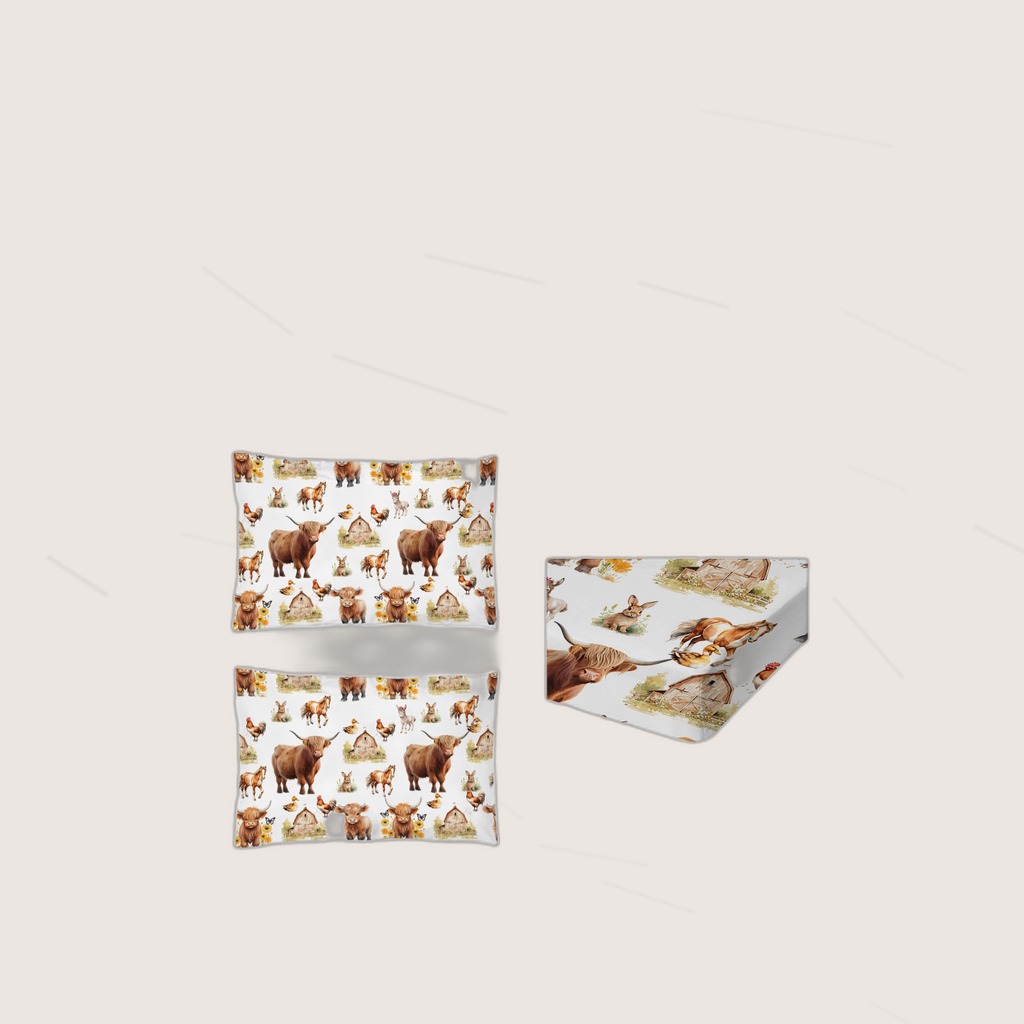 3pcs Little Cow And Duck Pet Theme Children's Fun Style