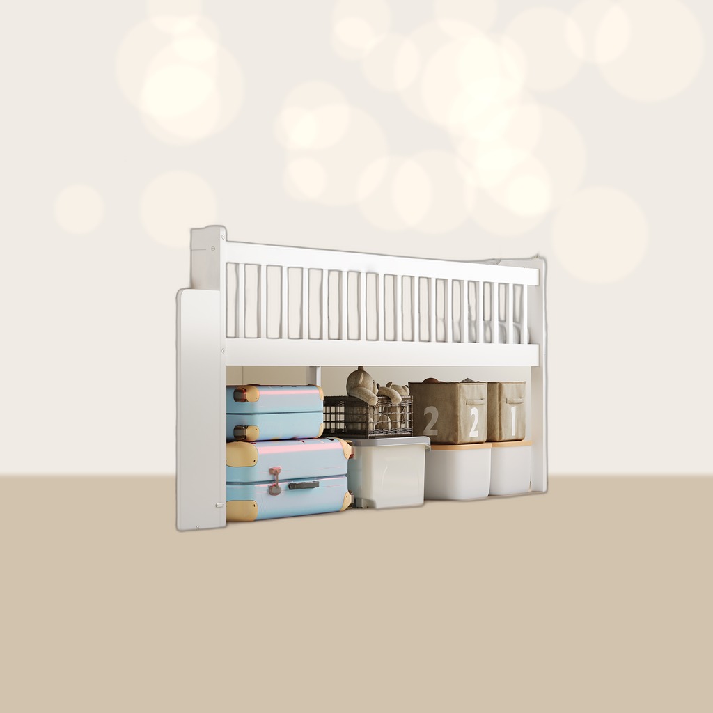 Twin Bed Frame With Storage Shelf, Wooden Bed Frame With