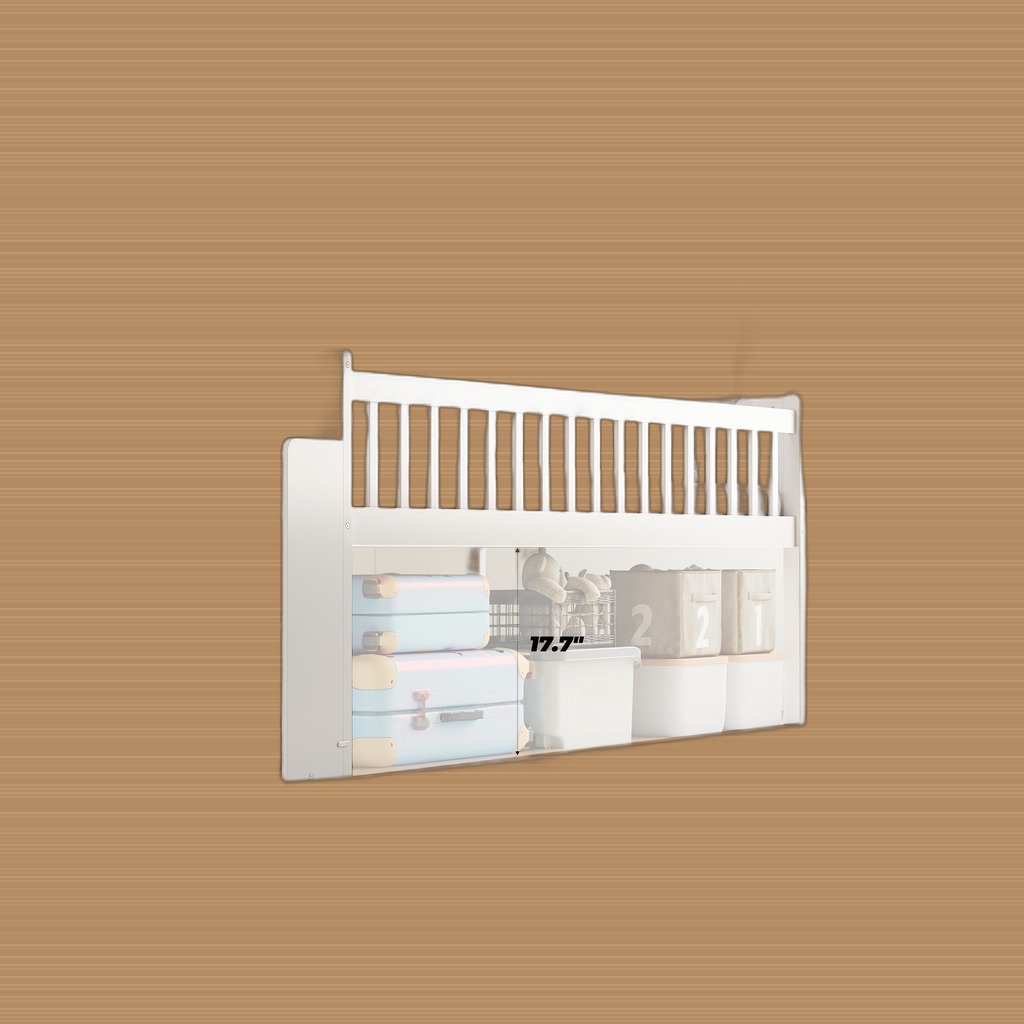 Twin Bed Frame With Storage Shelf, Wooden Bed Frame With