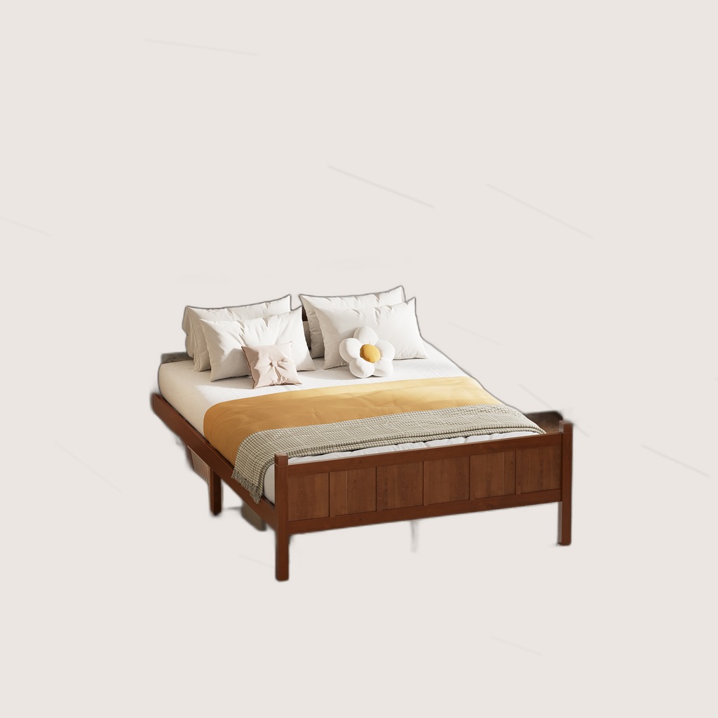 Full Size Flat Panel Bed With Headboard & Footboard