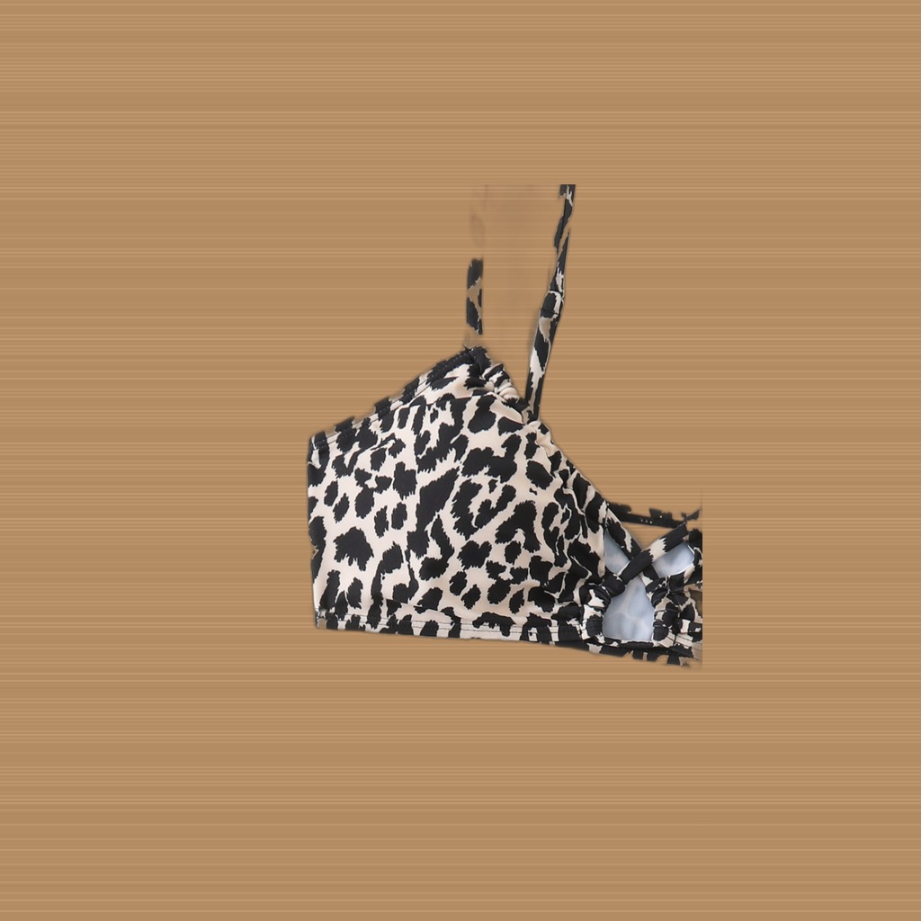 Leopard Print Bralette Bikini Set