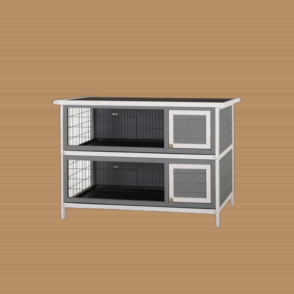 PawHut 2-Story Rabbit Hutch