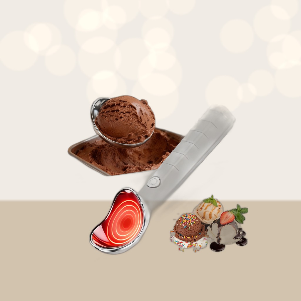 Heated Ice Cream Scoop Rechargeable Ice Cream Scooper With