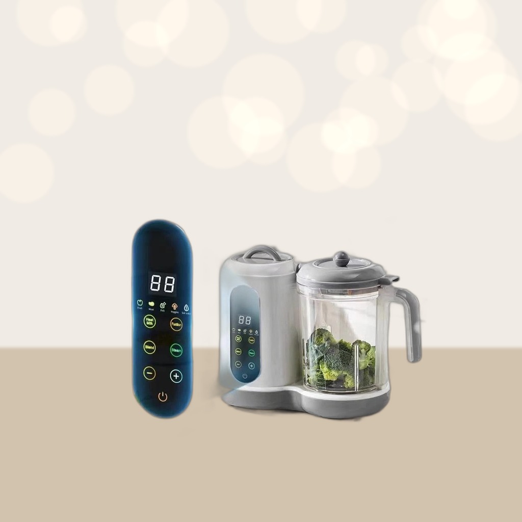 450W Baby Food Maker With Steamer Blender Auto Clean LED