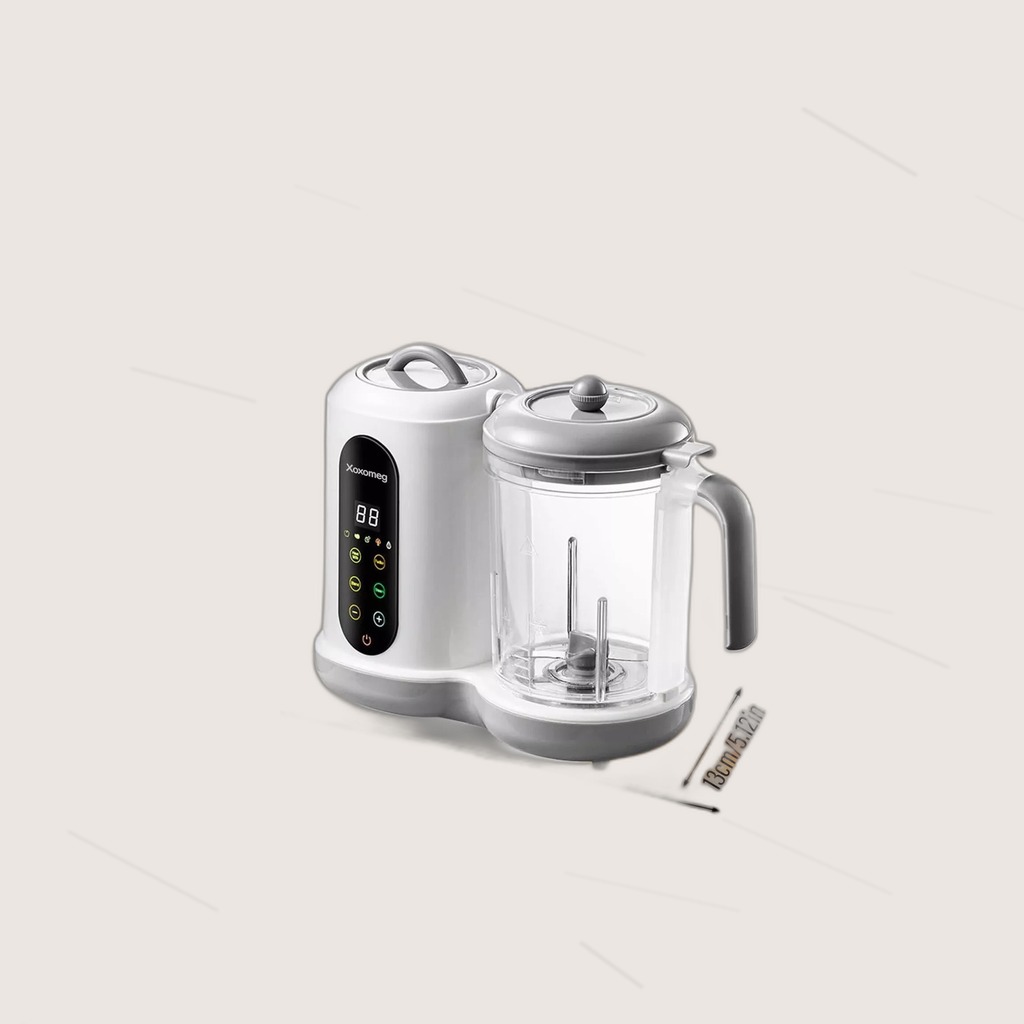450W Baby Food Maker With Steamer Blender Auto Clean LED