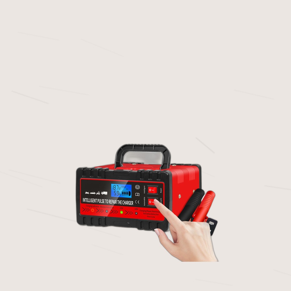 12V 24V Smart Car Battery Charger Pulse Repair Display