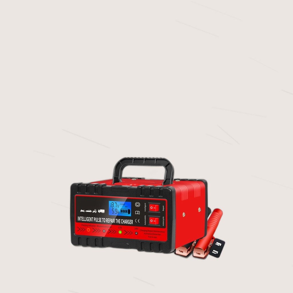 12V 24V Smart Car Battery Charger Pulse Repair Display